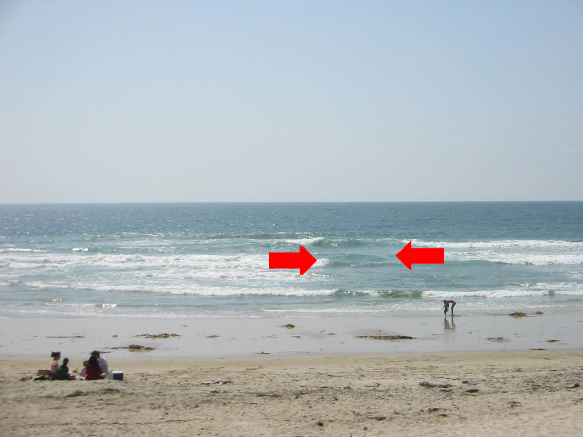 how to spot rip currents