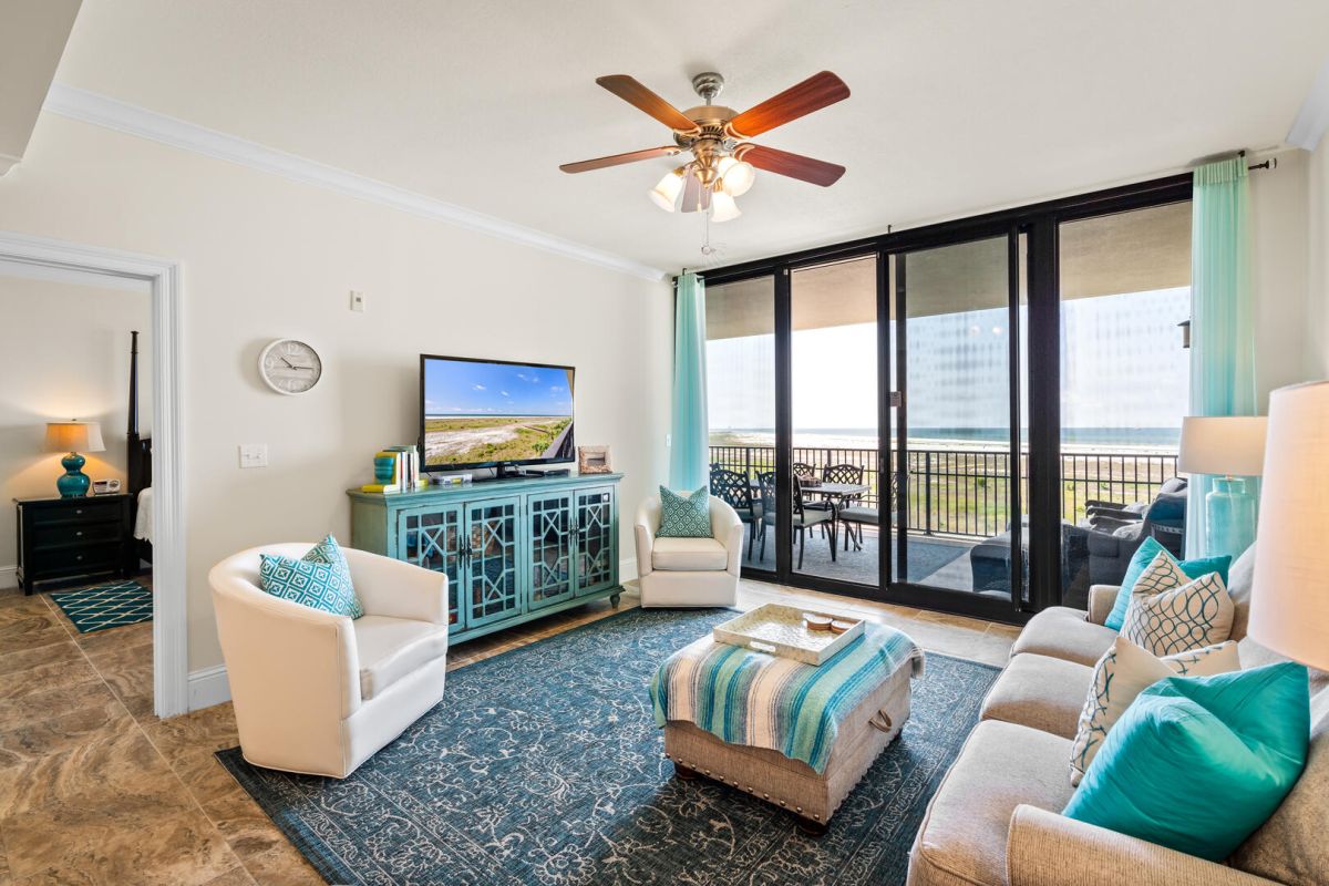 vacation rental living room