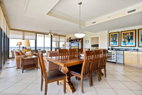 Dining room of Dauphin Island rental