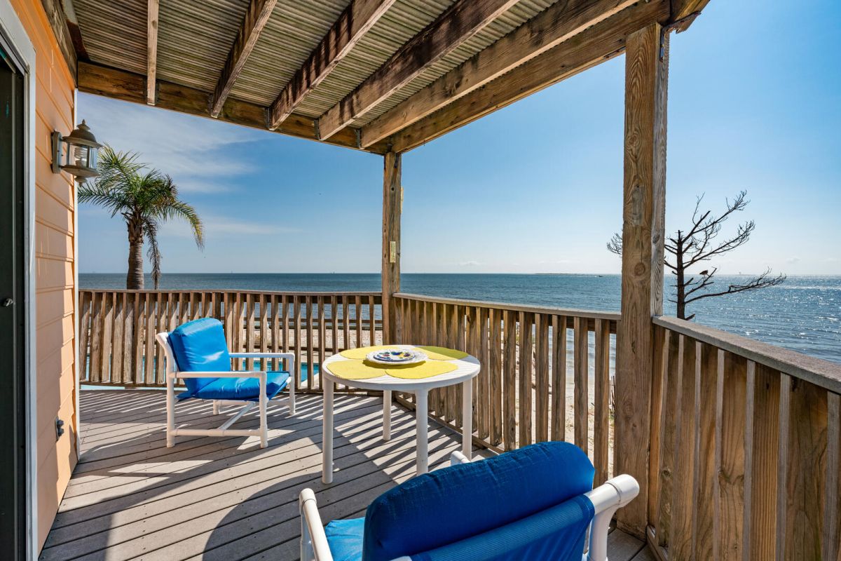porch with ocean view